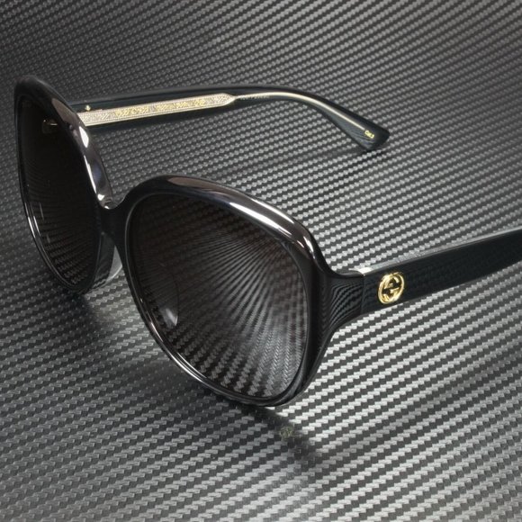 Gucci Black Grey 61mm Sunglasses - Picture 1 of 3